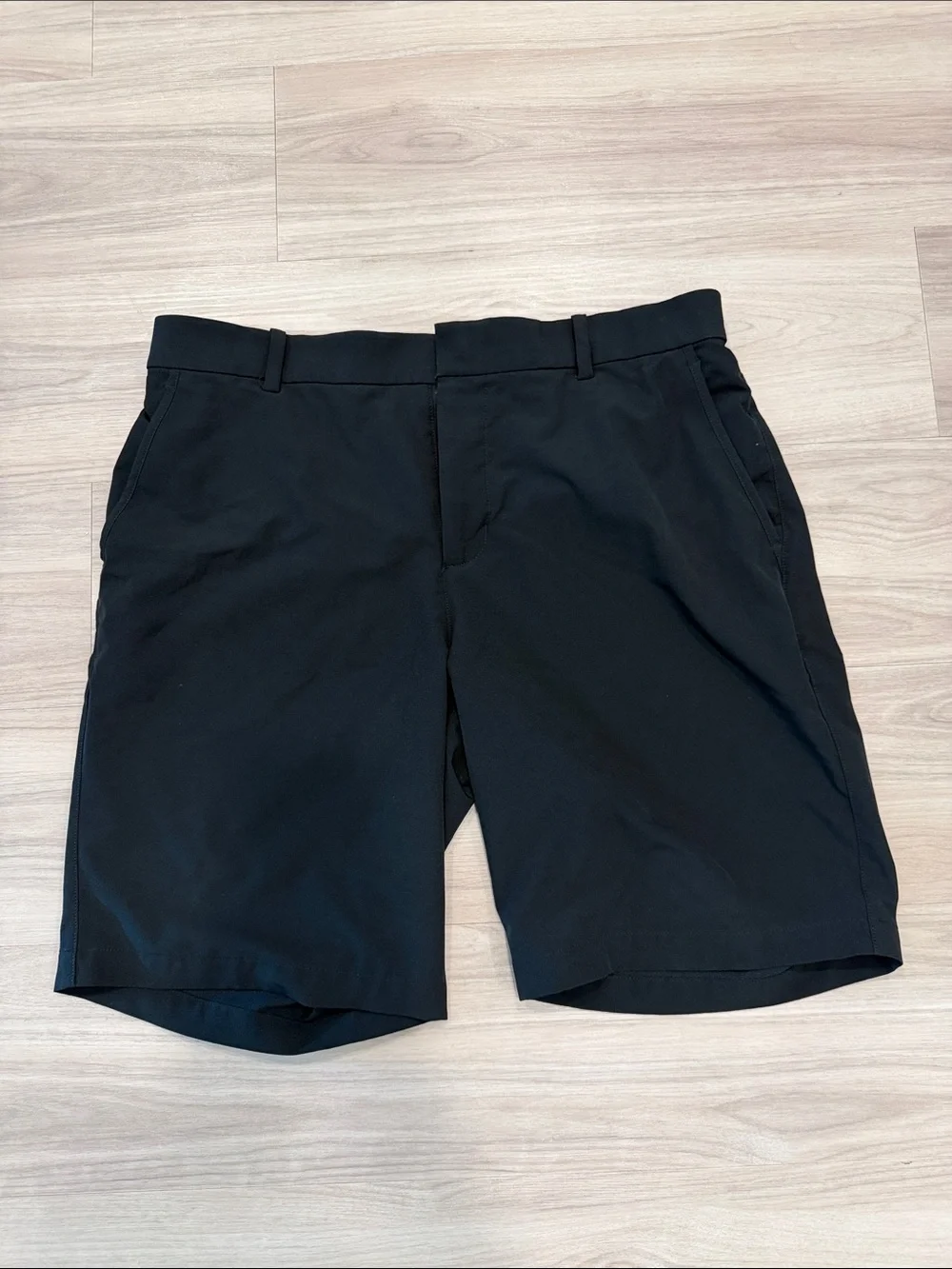 Nike Black Flat-Front Men's Shorts
